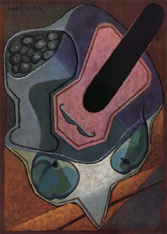 Juan Gris Fiddle and fruit dish china oil painting image